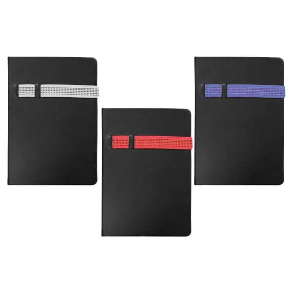 A5 size Notebooks with Pen and Mobile Holder - View 1