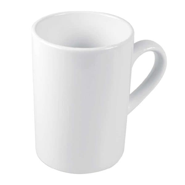 White Ceramic Mugs - View 1