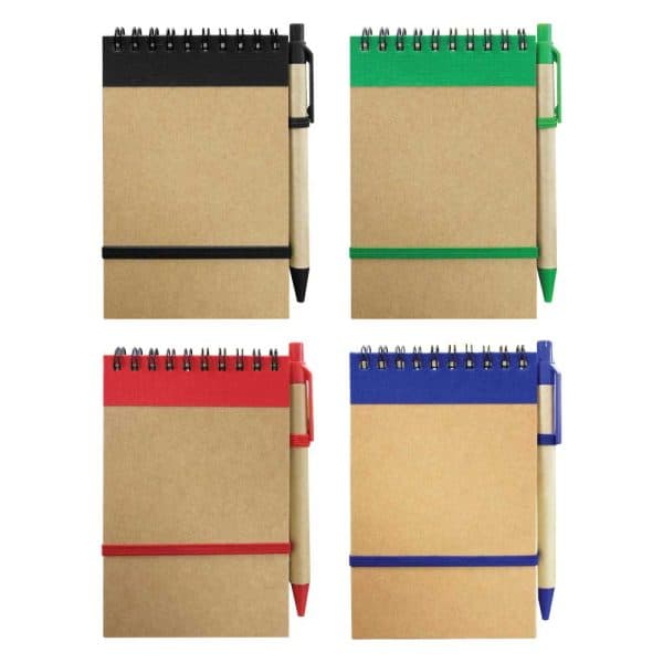 Recycled Notepads with Pen - View 1