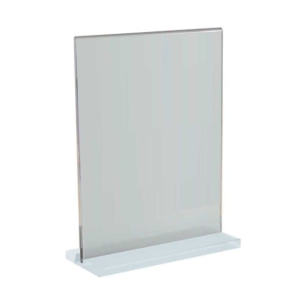 Acrylic Desk Sign Holders in Transparent - View 1