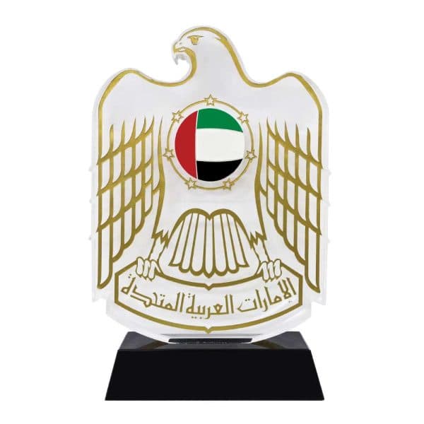 UAE Falcon Crystal CR-10 - Corporate gift for business branding