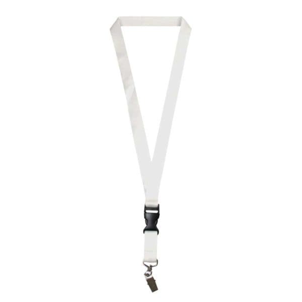 Lanyard with Safety Buckle & Crocodile Clip - View 1