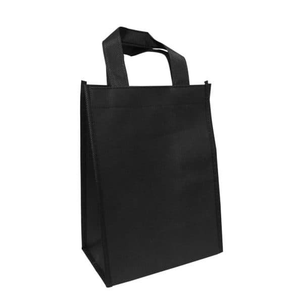 A5 Black Non Woven Shopping Bags - View 1