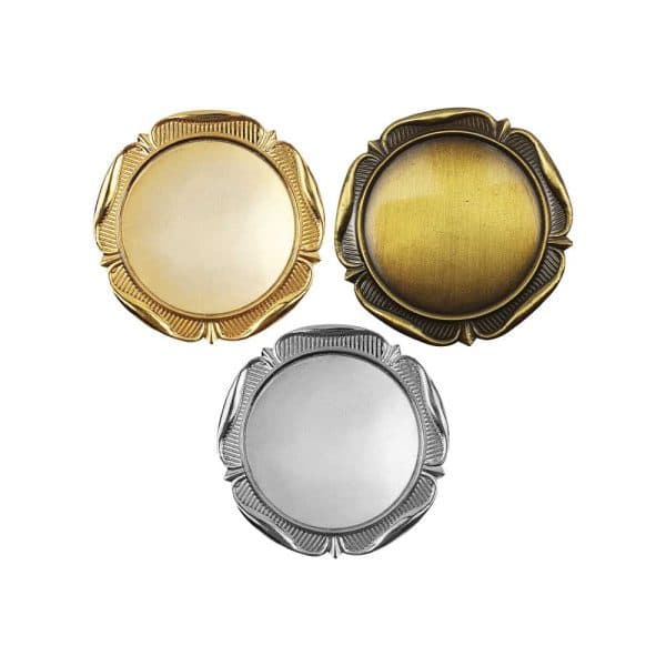 Round Flower Design Logo Badges - View 1