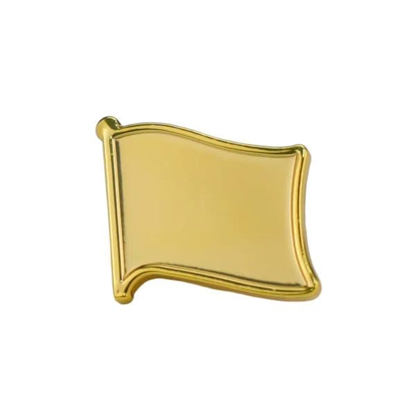 Gold Plated Flag Pin Badges with Butterfly Clutch