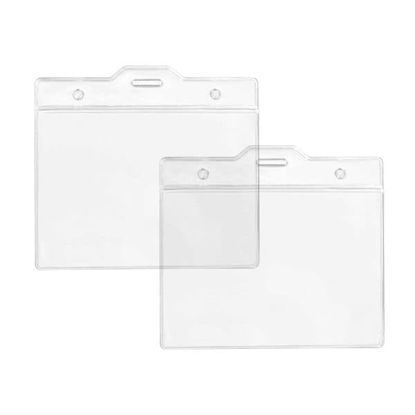 Clear Plastic ID Card Holder - View 1