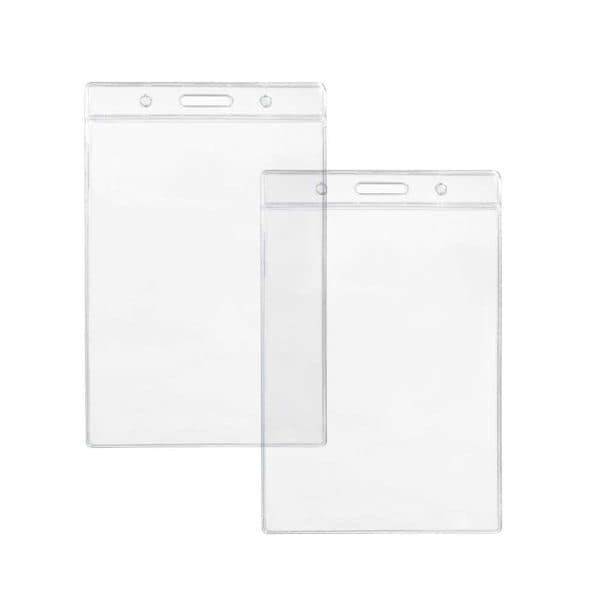 Clear Plastic ID Card Holder - View 1