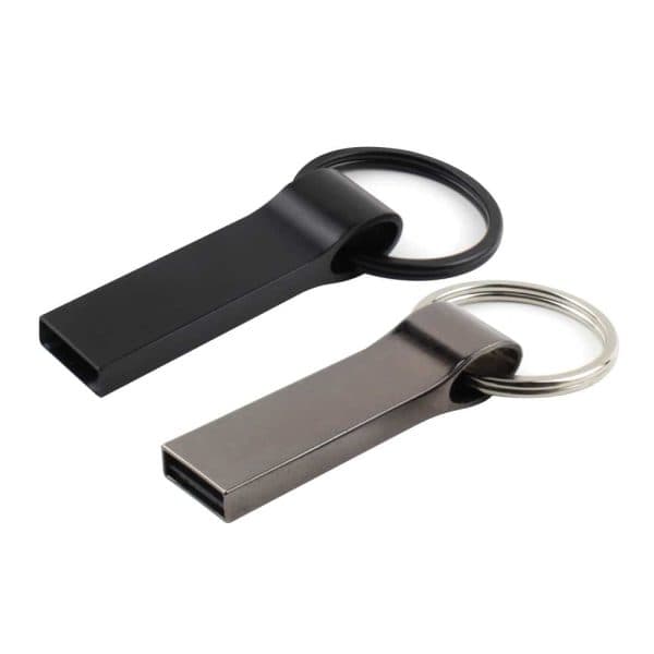 Metal USB Flash with Key Ring - View 1