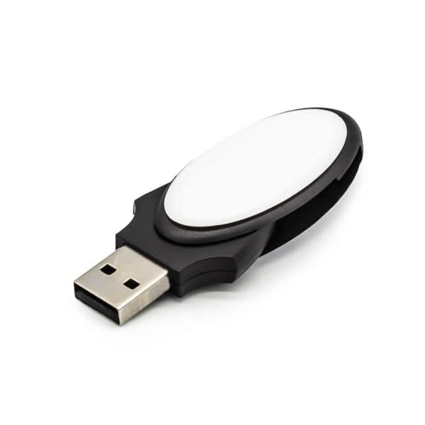 Oval Swivel 4GB USB Flash Drives - View 1