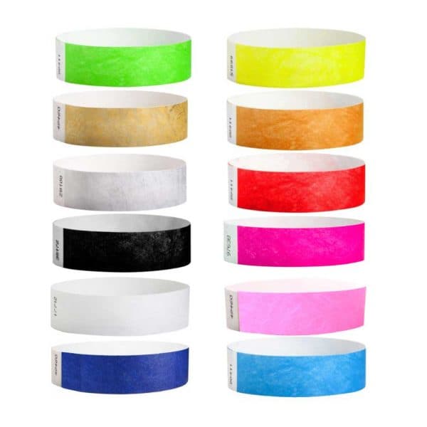 Tyvek Wristbands Waterproof, Adjustable, Adhesive - View 1