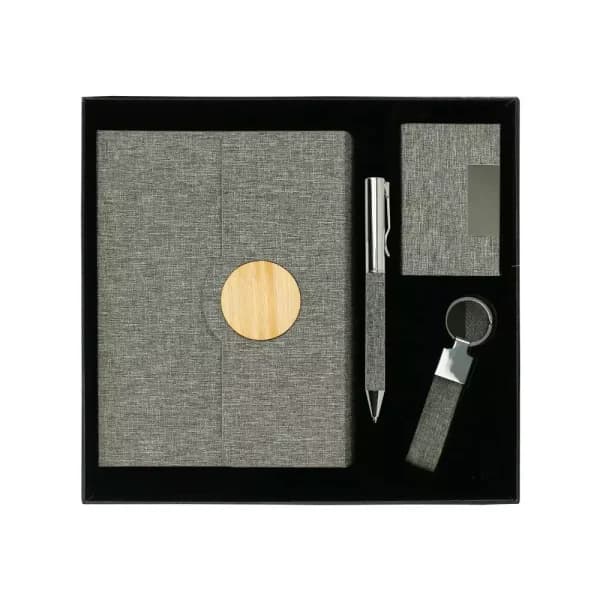 Promotional rPET Gift Sets in Black Cardboard Box GS-041 - View 1