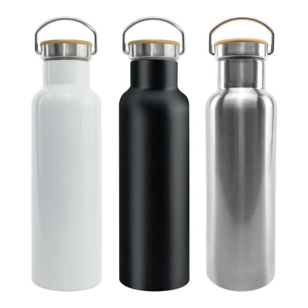 Stainless Steel Bamboo Flask - View 1