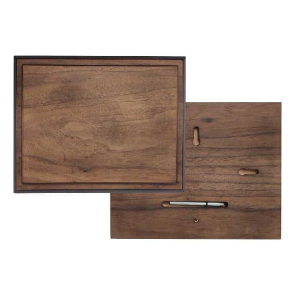 Horizontal Wooden Plaque with Box - View 1