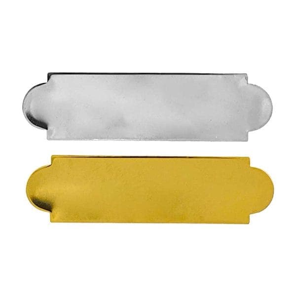 Metal Name Badges in Gold and Silver Colors - View 1