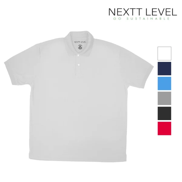 NEXTT LEVEL Polo T-Shirts in Recycled Material (200GSM)