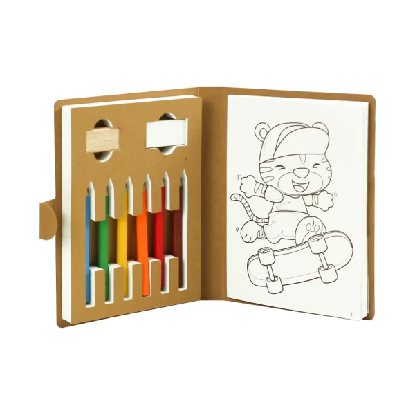 Eco-Friendly Drawing Pad Set, Colored Pencils Sharpener Eraser - View 1