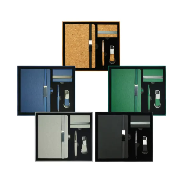 Office Gift Sets with Notebook, Pen, Card Holder, Keychain - View 1
