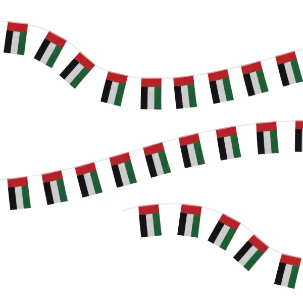 UAE String Flags and Flag Bunting 32Pcs - Corporate gift for business branding
