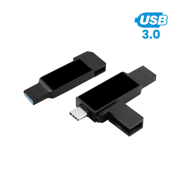 Black OTG USB with LED Logo 32GB V. 3.0 Type C - View 1