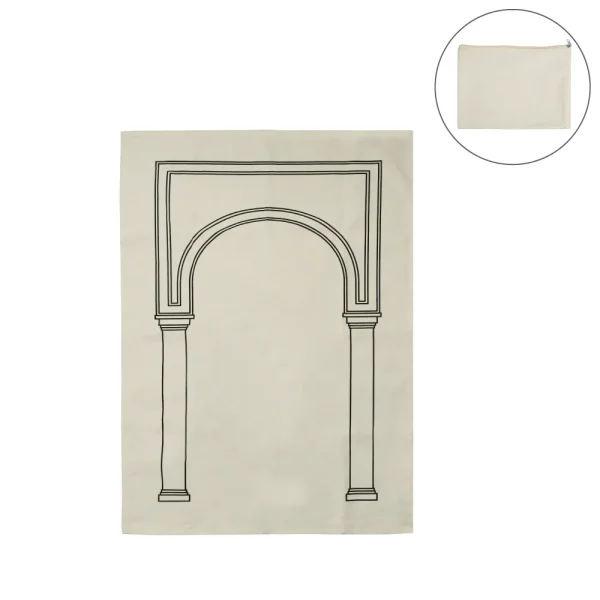 Prayer Mat with Pouch, Cotton Material, Eco-Friendly & Portable - View 1