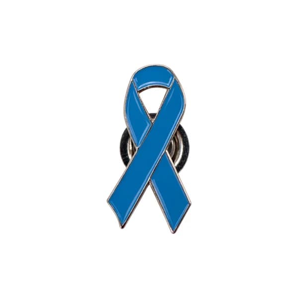 Prostate Cancer Awareness Logo Metal Badges with Magnet Attachment