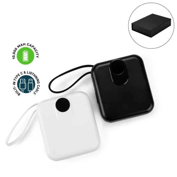 Fast Charging Digital Powerbank 38.5Wh, Built-in Type-C, 10K mAh - View 1